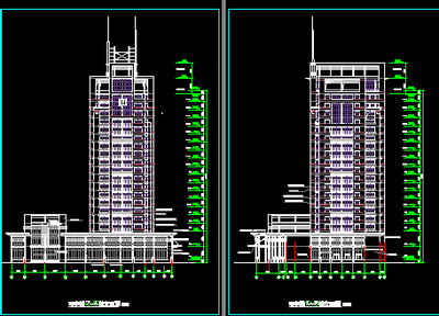 高層寫字樓建筑設(shè)計圖免費下載 - 建筑裝修圖 - 土木工程網(wǎng)